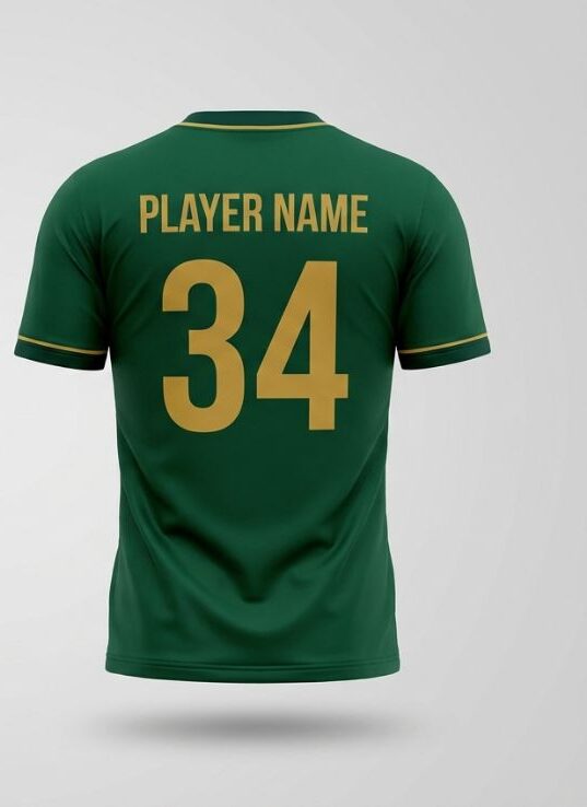 Bottle Chevron Soccer Jersey, bottle green, back