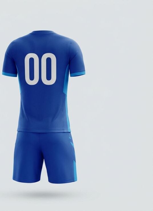Fracture Royal Soccer Jersey, blue, back