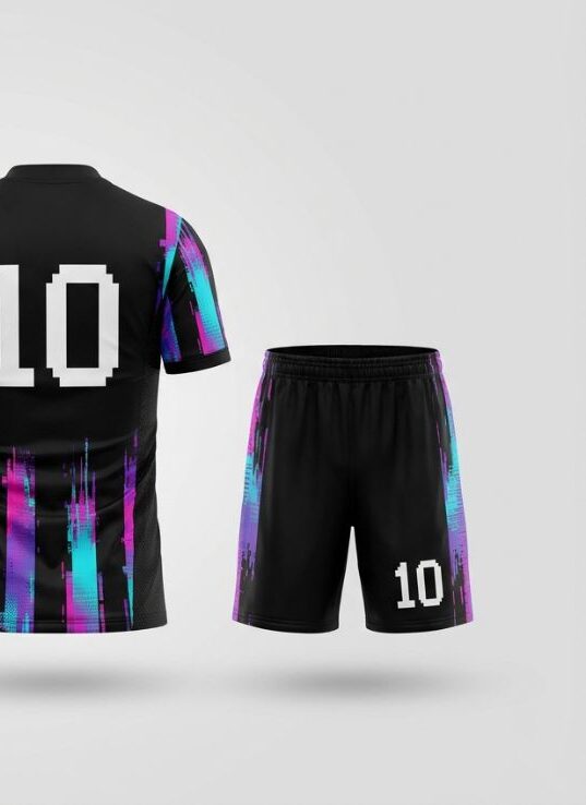 Glitch Wire Soccer Jersey, back