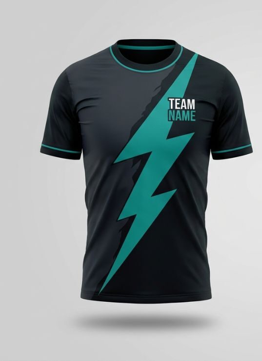 Charcoal Lightning Soccer Jersey