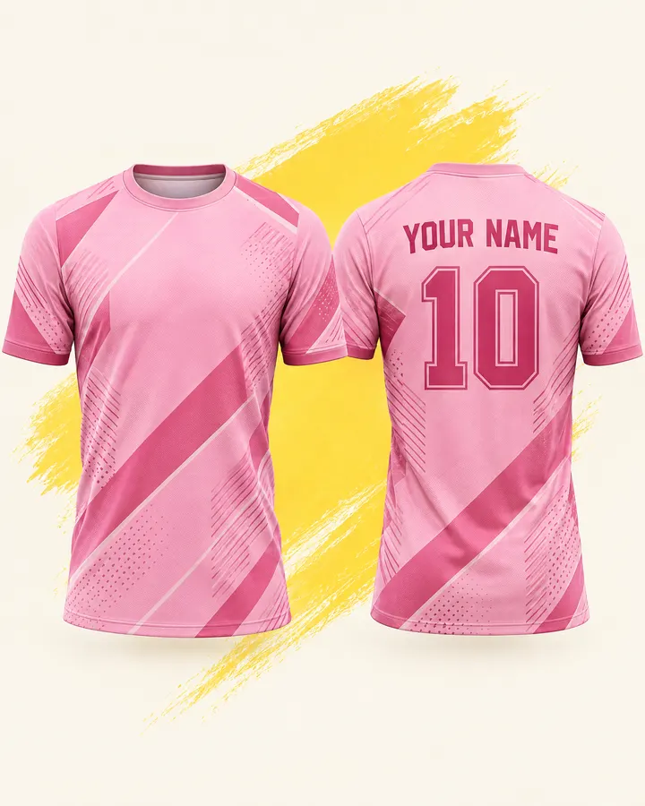 Messi fan jersey design, Inter Miami (Pink), front and back