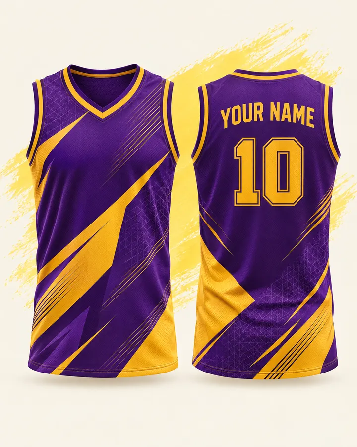 Personalised fan jersey design, Basketball (Any team), front and back