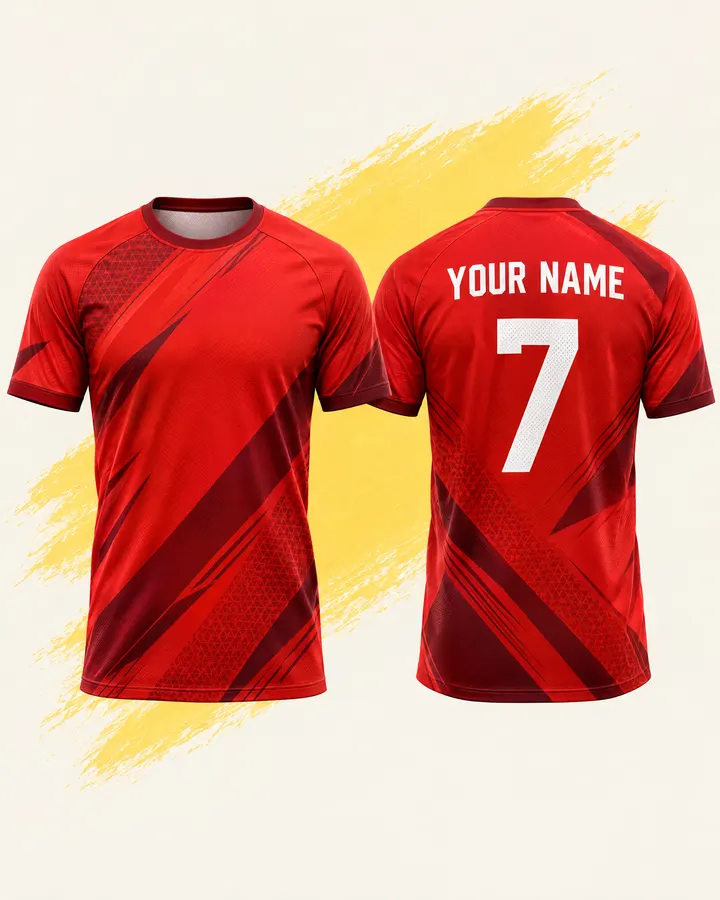 Ronaldo fan jersey design, Man Utd (Red), front and back