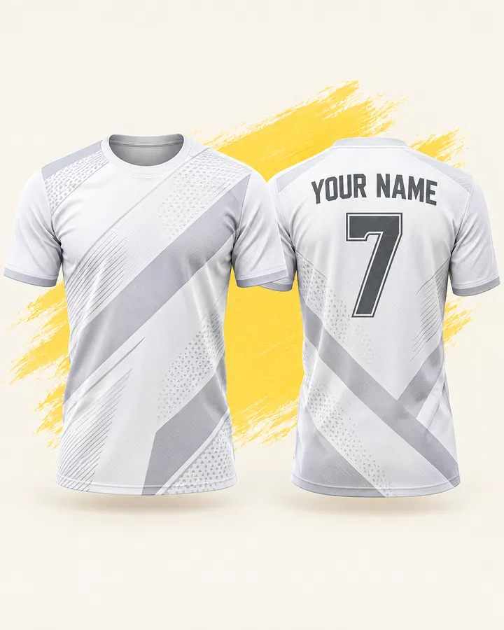 Ronaldo fan jersey design, Real Madrid (White), front and back