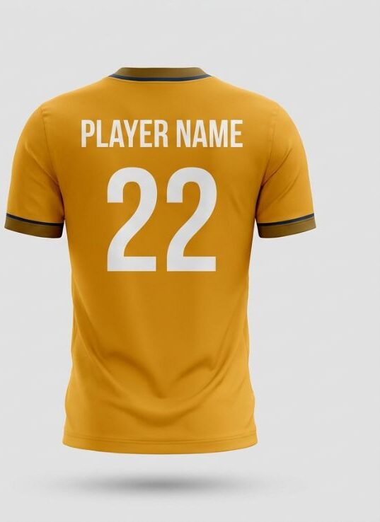 Amber Chevron Badminton Jersey, amber, back