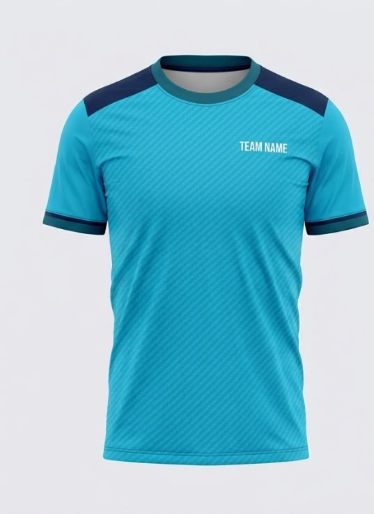 Cyan Weave Badminton Jersey