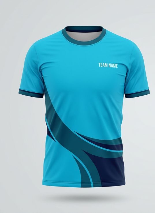 Cyan Crash Badminton Jersey
