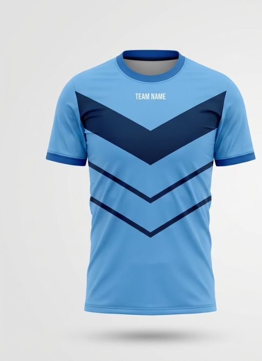 Sky Chevron Badminton Jersey