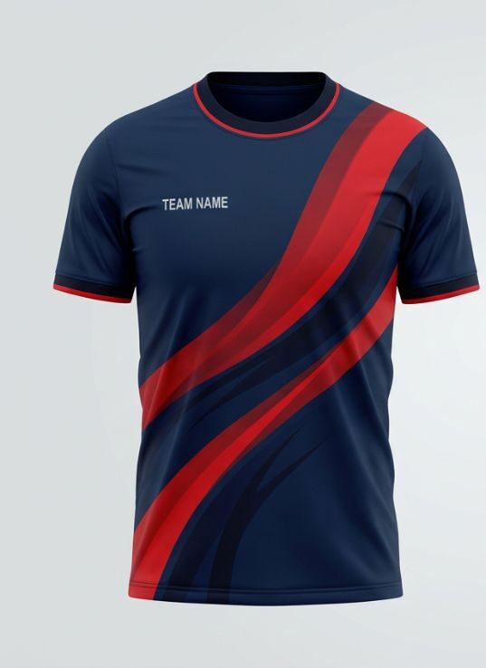 Navy Flow Badminton Jersey