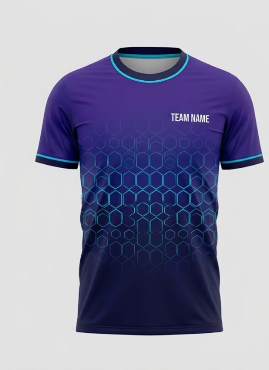 Indigo Hex Badminton Jersey