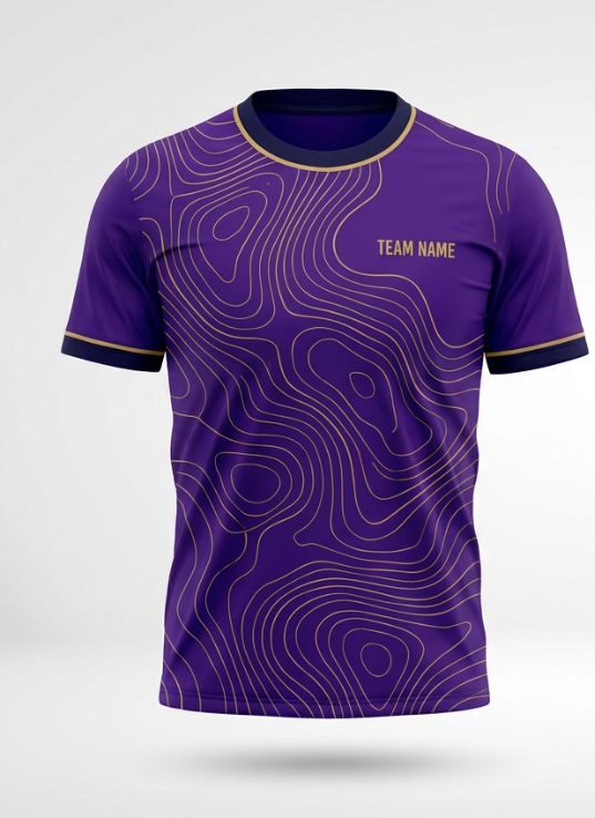 Purple Lines Badminton Jersey