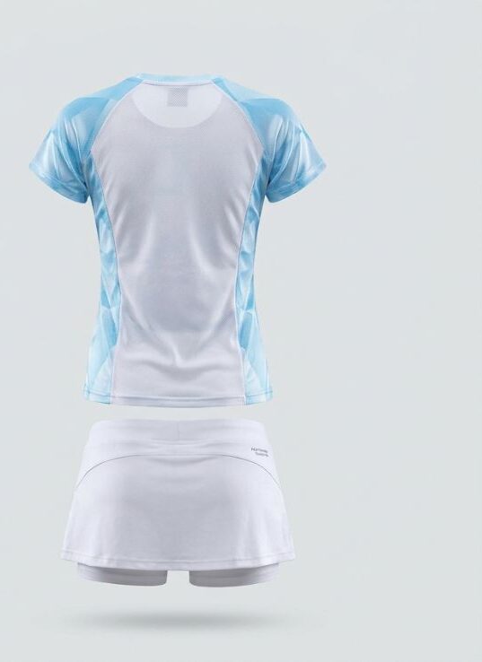 Ice Frost Badminton Jersey, ice blue, back