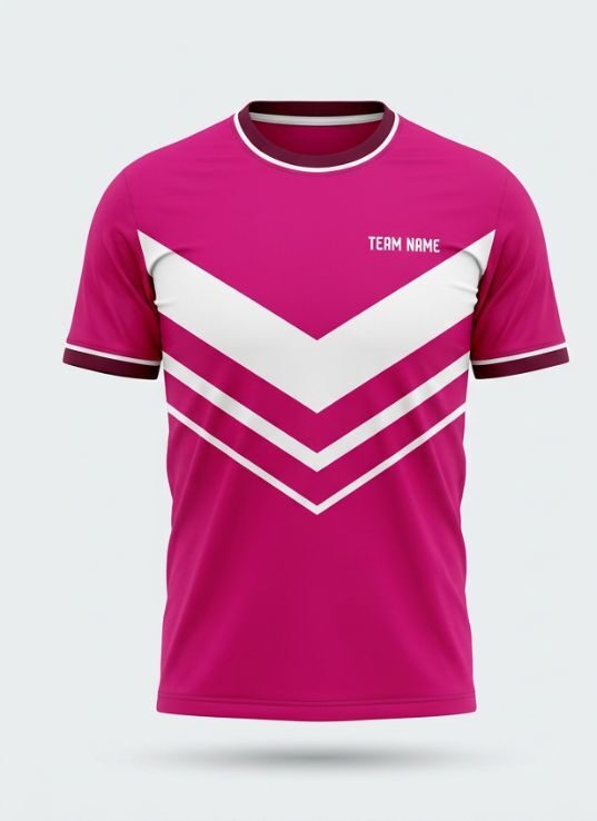 Magenta Strike Badminton Jersey