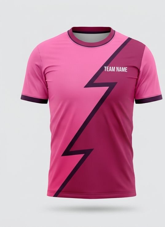Rose Lightning Badminton Jersey