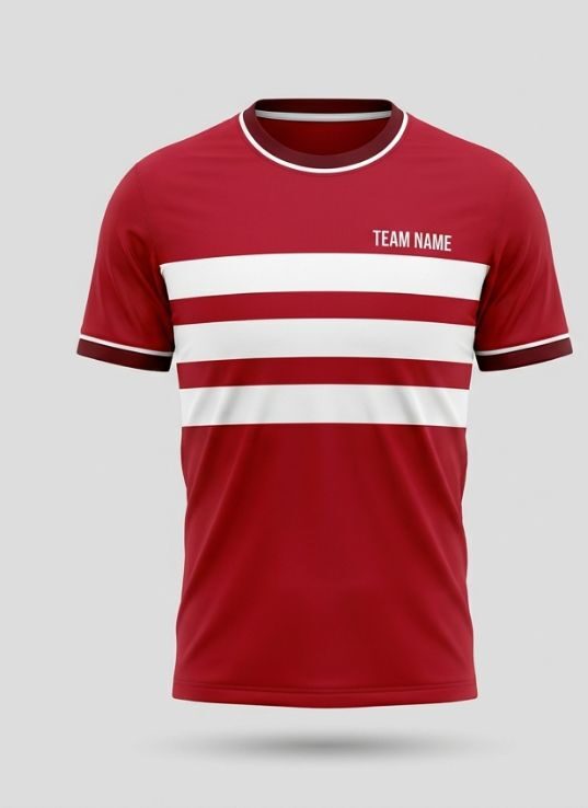 Scarlet Hoops Badminton Jersey