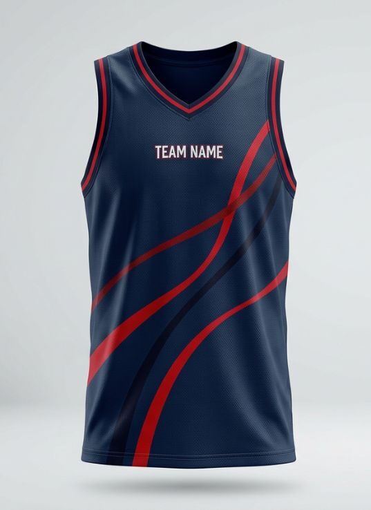 Navy Flow Basketball Jersey