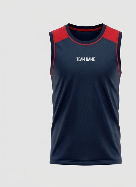 Navy Weave Basketball Jersey