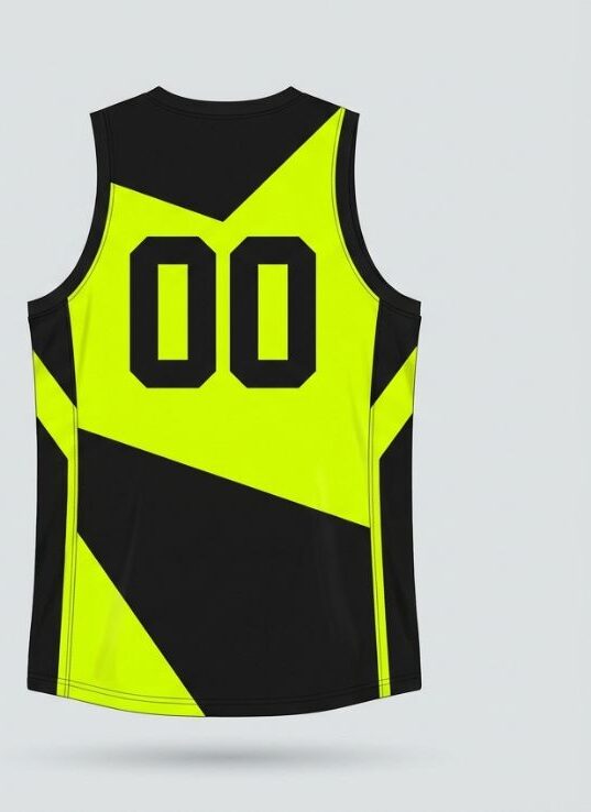 Volt Strike Basketball Jersey, neon yellow, back