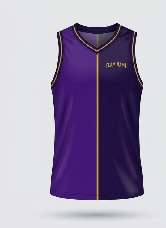 Purple Split Basketball Jersey