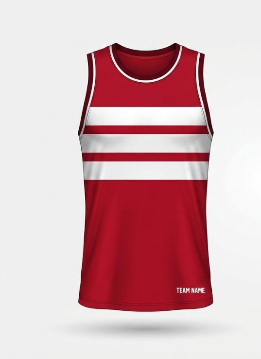 Scarlet Hoops Basketball Jersey