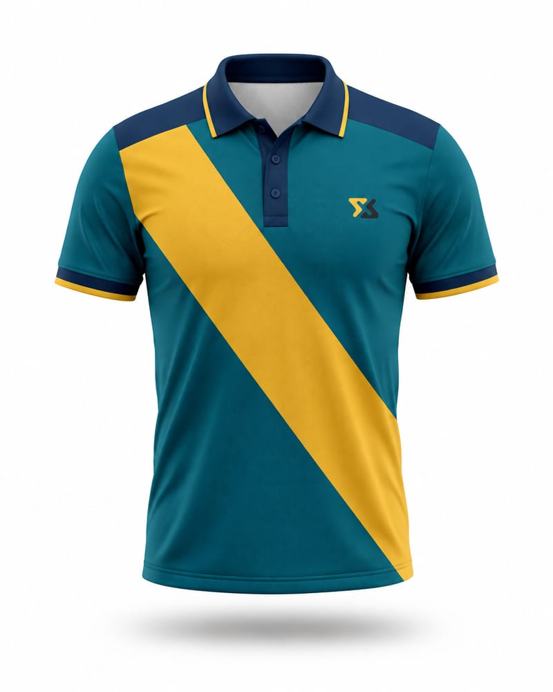 Peacock Diagonal Cricket Jersey