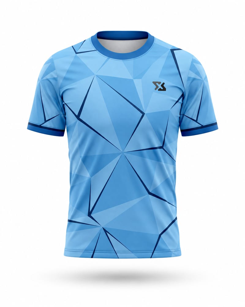 Sky Crystal Cricket Jersey