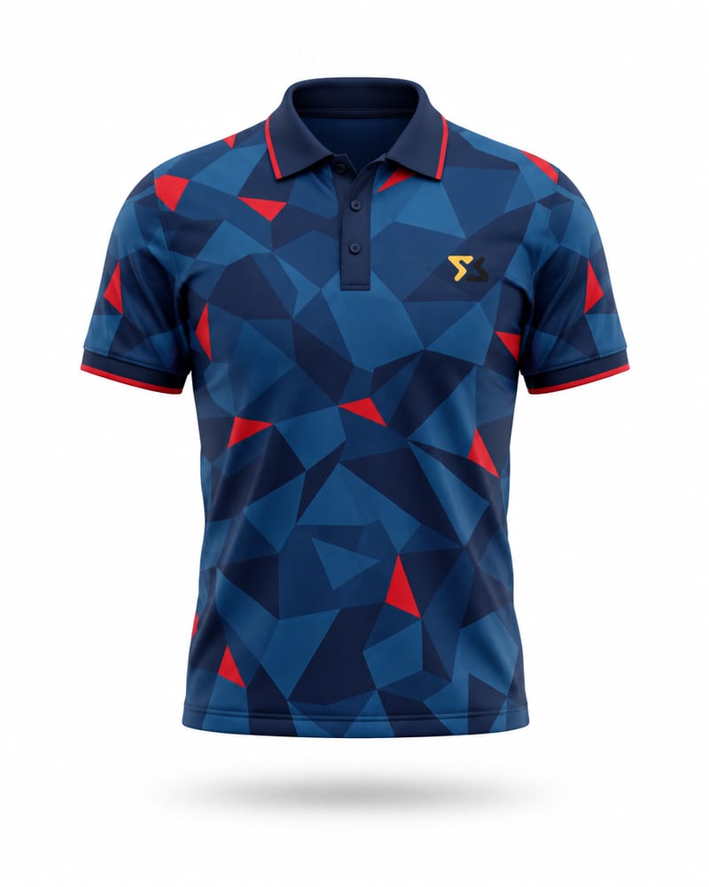 Navy Camo Cricket Jersey