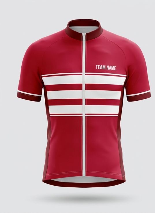 Scarlet Hoops Cycling Jersey