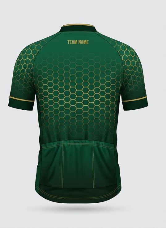 Teal Hex Cycling Jersey, teal, back