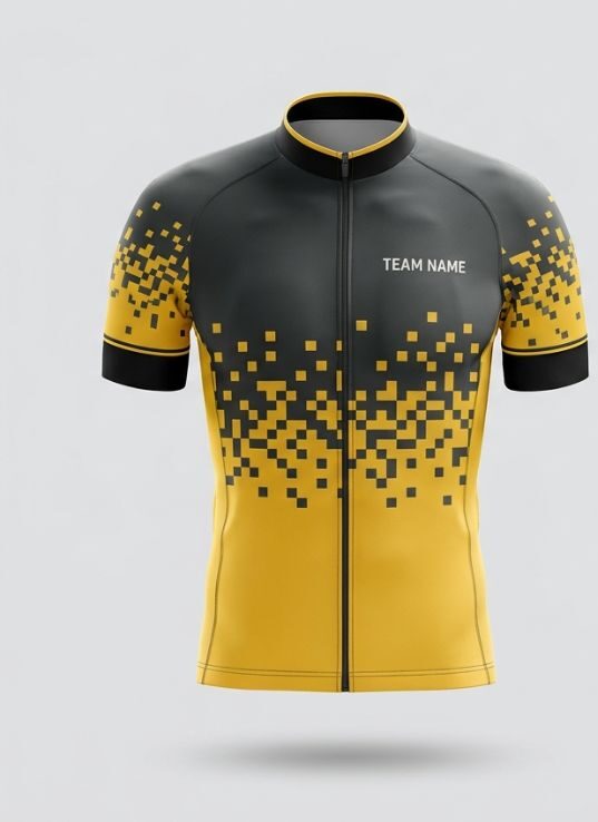 Charcoal Pixel Cycling Jersey