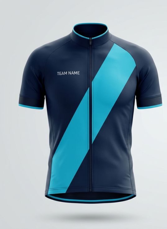 Cyan Sash Cycling Jersey