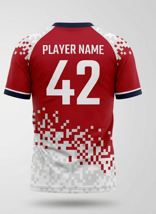 Crimson Fade Esports Jersey, crimson red, back