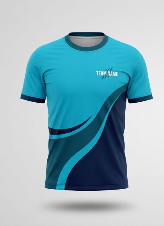 Cyan Crash Football Jersey