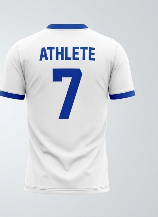 Blue Falcon Football Jersey, blue, back