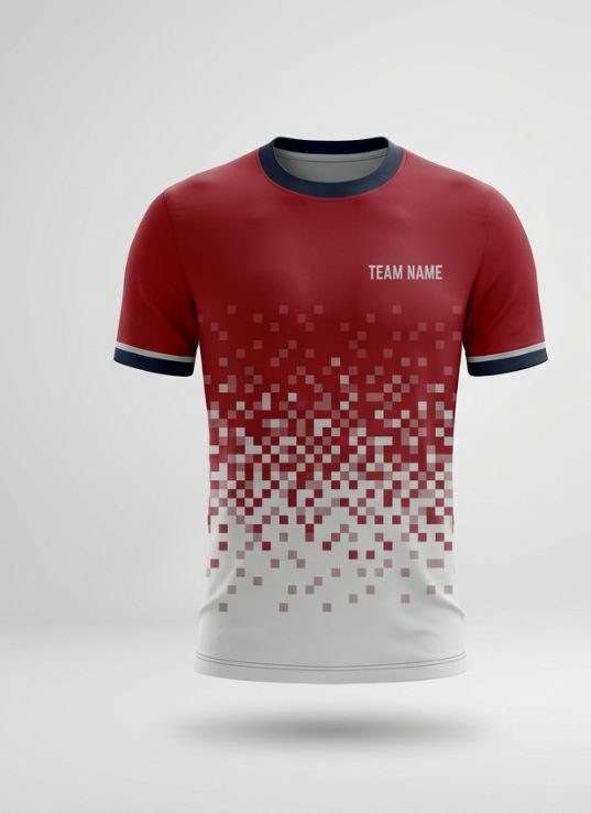 Crimson Fade Football Jersey