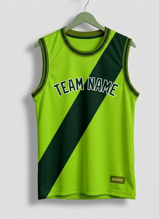 Lime Sash Volleyball Jersey