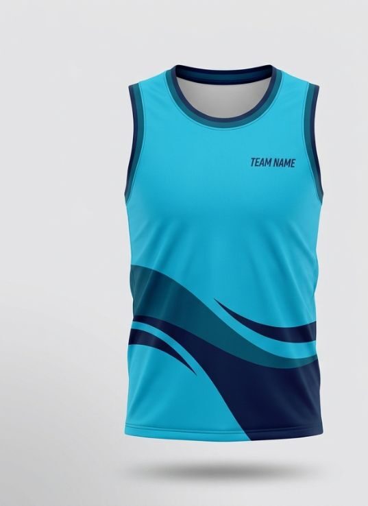 Cyan Crash Volleyball Jersey