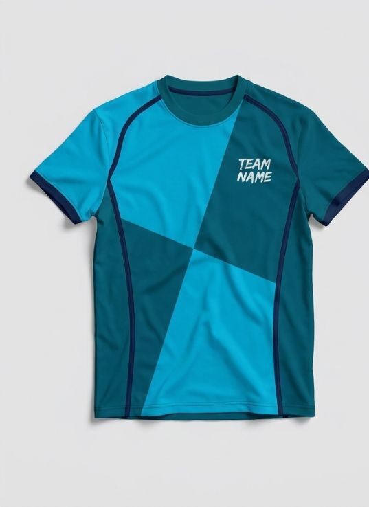 Cyan Block Volleyball Jersey