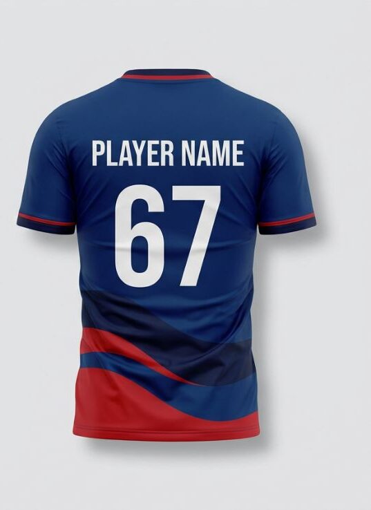 Navy Crash Volleyball Jersey, navy blue, back