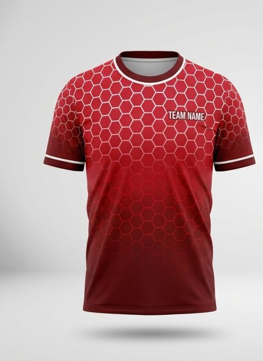 Scarlet Grid Volleyball Jersey