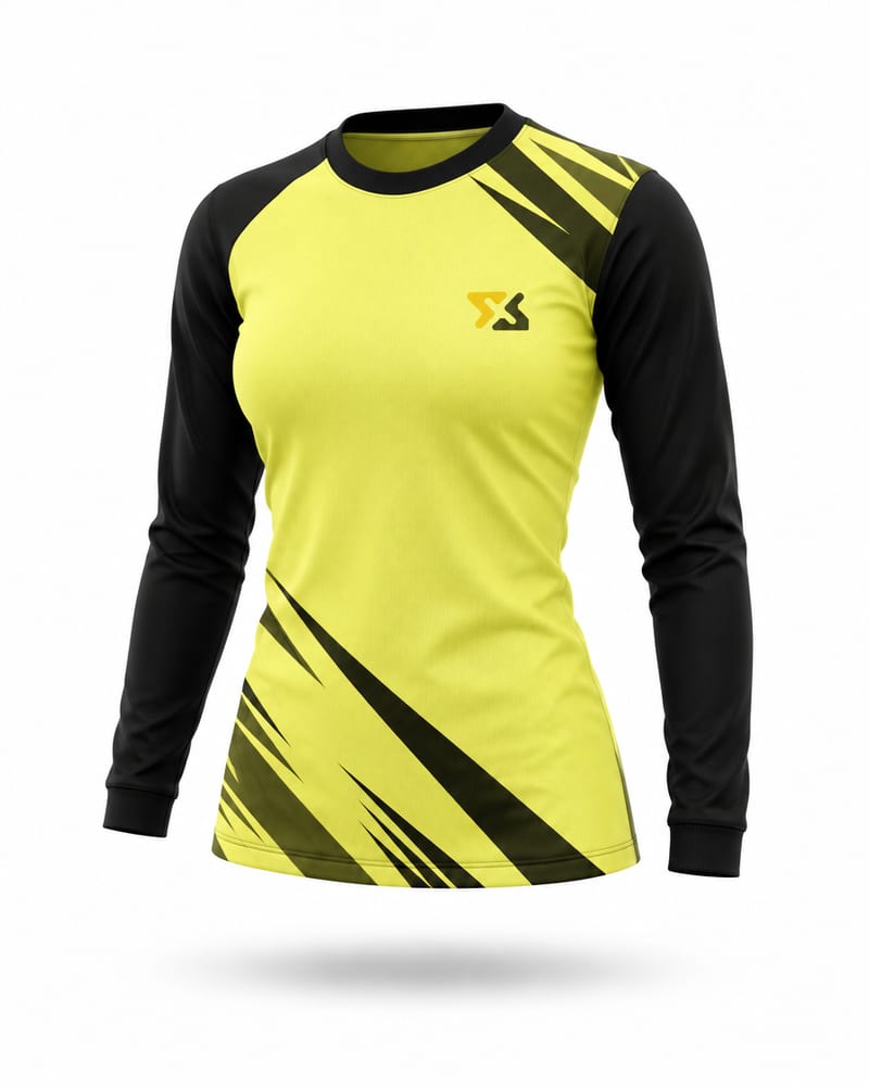Women’s Custom Esports Jersey: Round Neck, Full Sleeve, Raglan