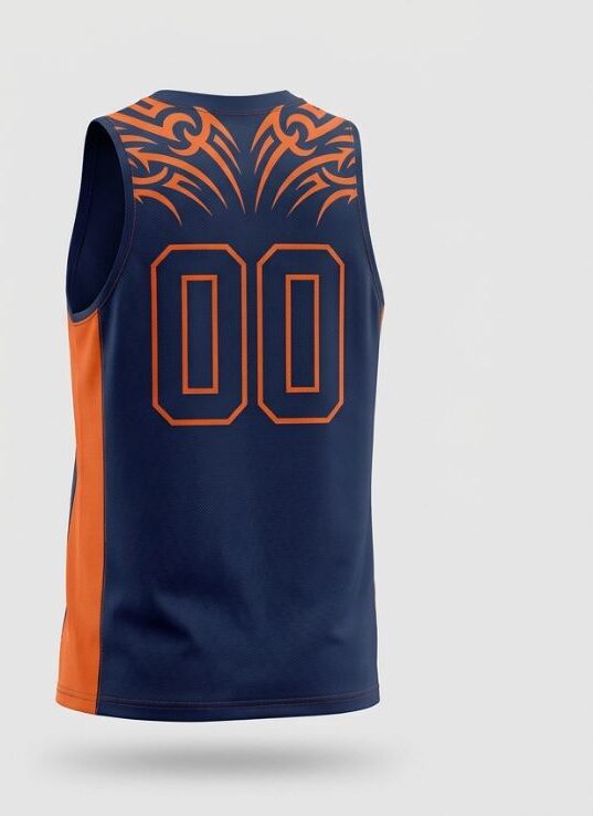 Tribal Warrior Basketball Jersey, back