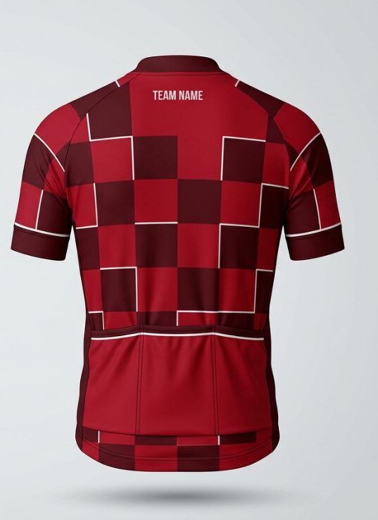 Scarlet Blade Cycling Jersey, scarlet red, back