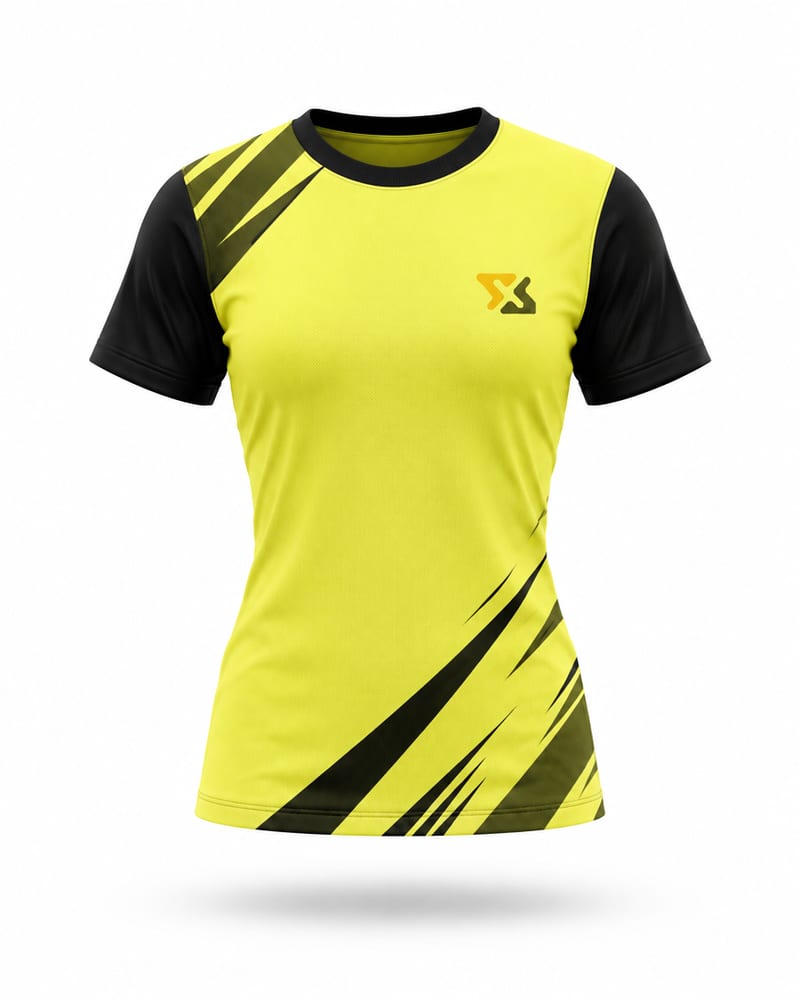 Women's Custom Cricket Jersey: Round Neck, Half Sleeve, Raglan, front