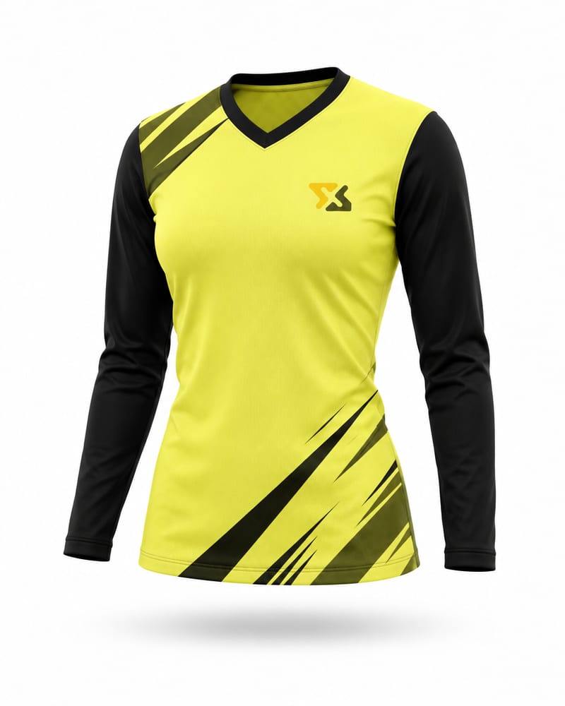 Women’s Custom Football Jersey: V Neck, Full Sleeve