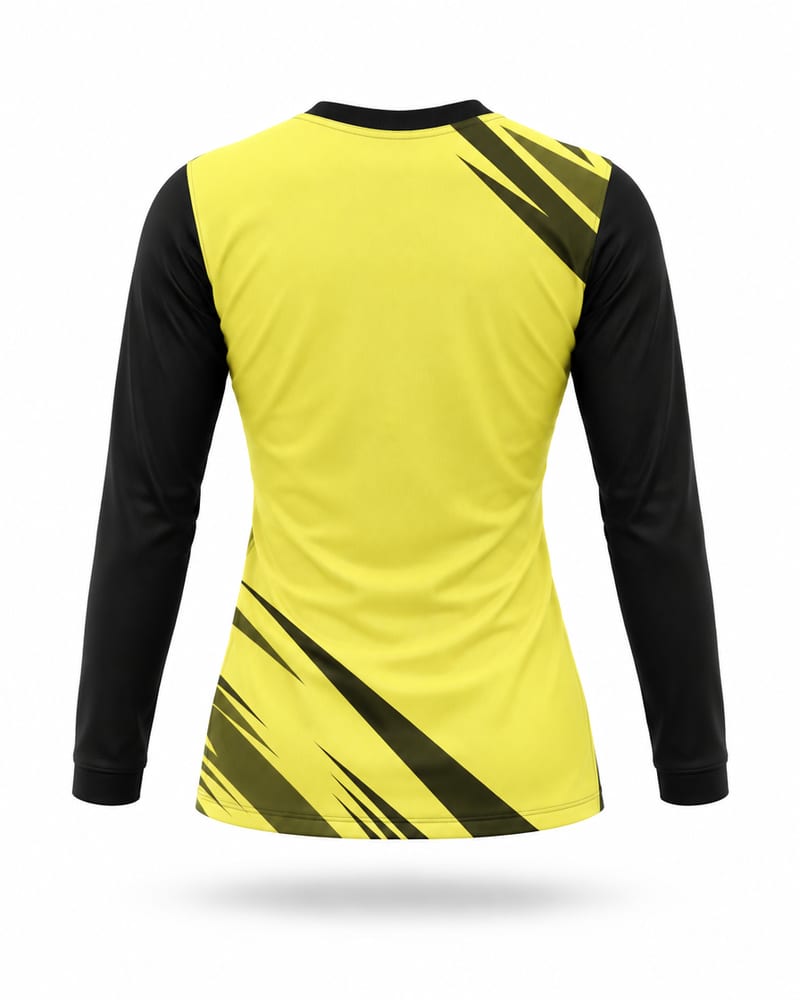 Women's Custom Football Jersey: V Neck, Full Sleeve, back