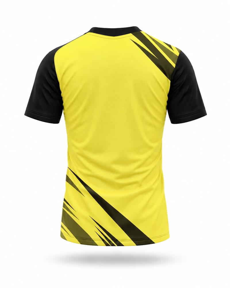 Kids Custom Cricket Jersey: V Neck, Half Sleeve, Raglan, back