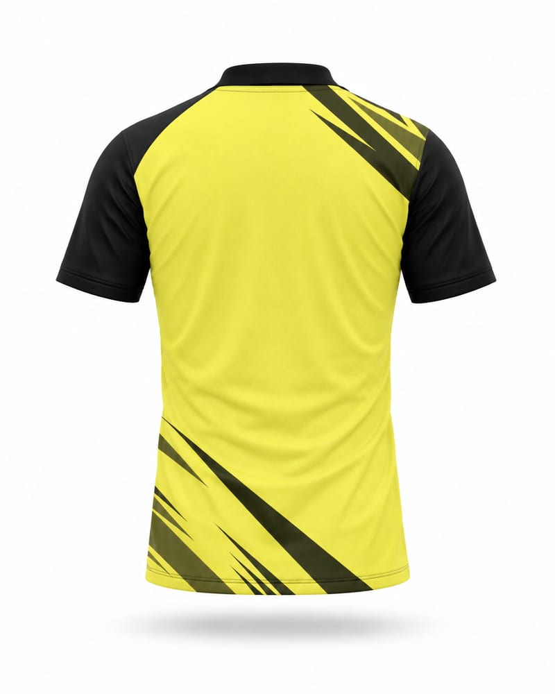 Men's Custom Football Jersey: Polo, Half Sleeve, Raglan, back