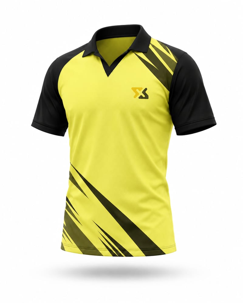 Kids Custom Cricket Jersey: V Neck Polo, Half Sleeve, Raglan