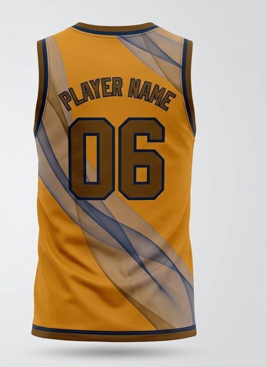 Amber Aurora Basketball Jersey, amber, back